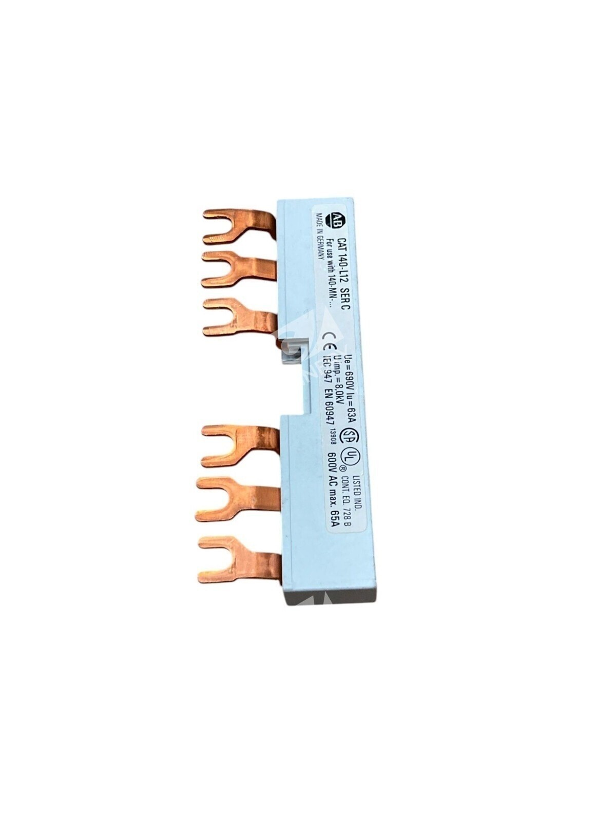 Lot of 19 Allen Bradley 140-L11 Commoning Link 12-Way 65A 600V 3-Phase for 140-M