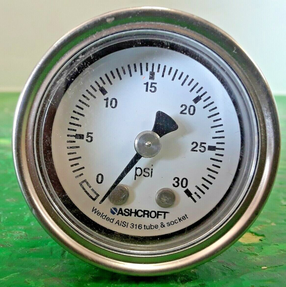 🟠ASHCROFT WELDED AISI 316 PRESSURE GAUGE PESSCO IS OFFERING 1 R092021-8-14 🗽