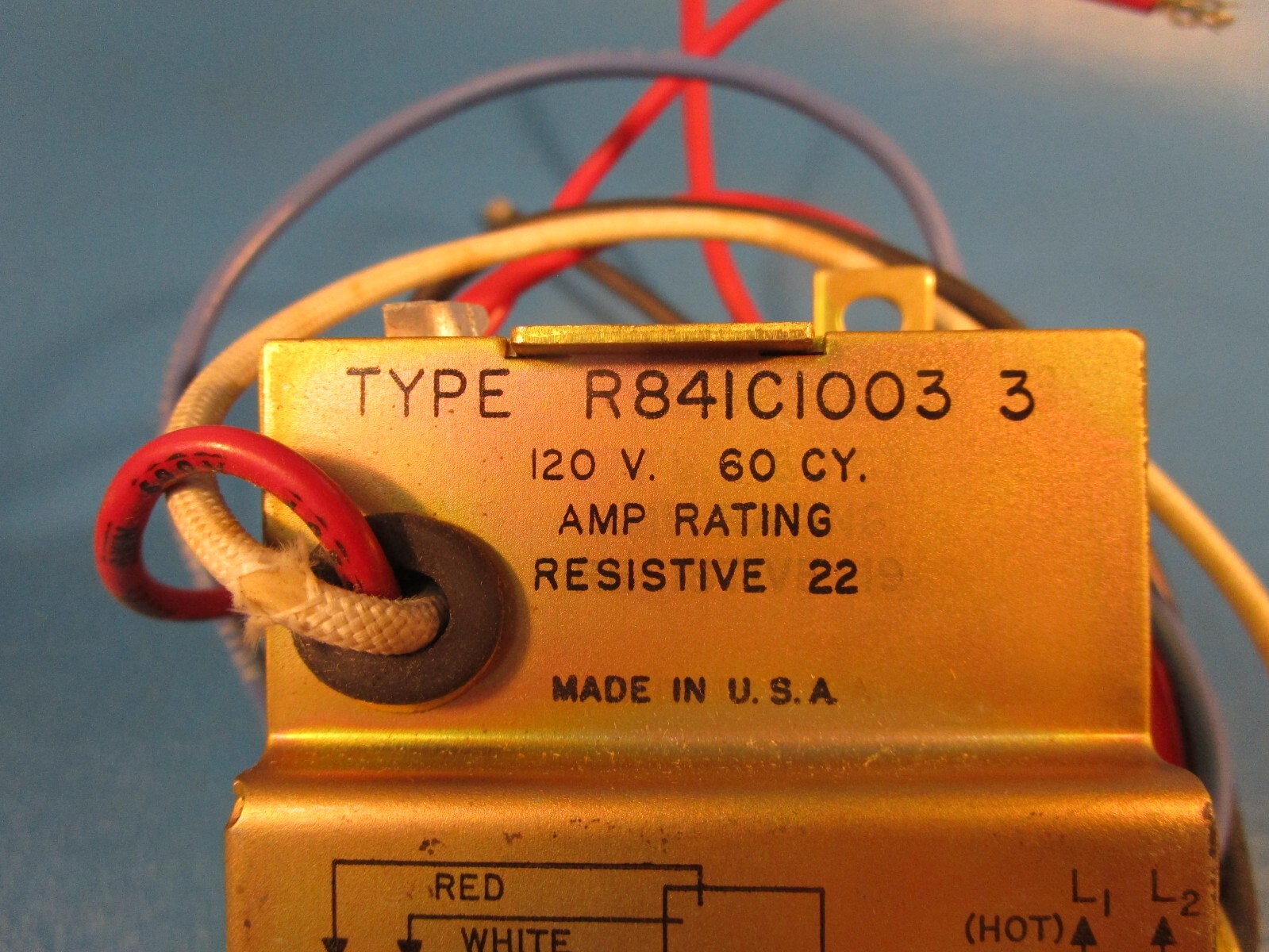 Honeywell R841C 1003 3, Relay, Electric Heat Relay 24VAC Coil 120V R841C1003 3