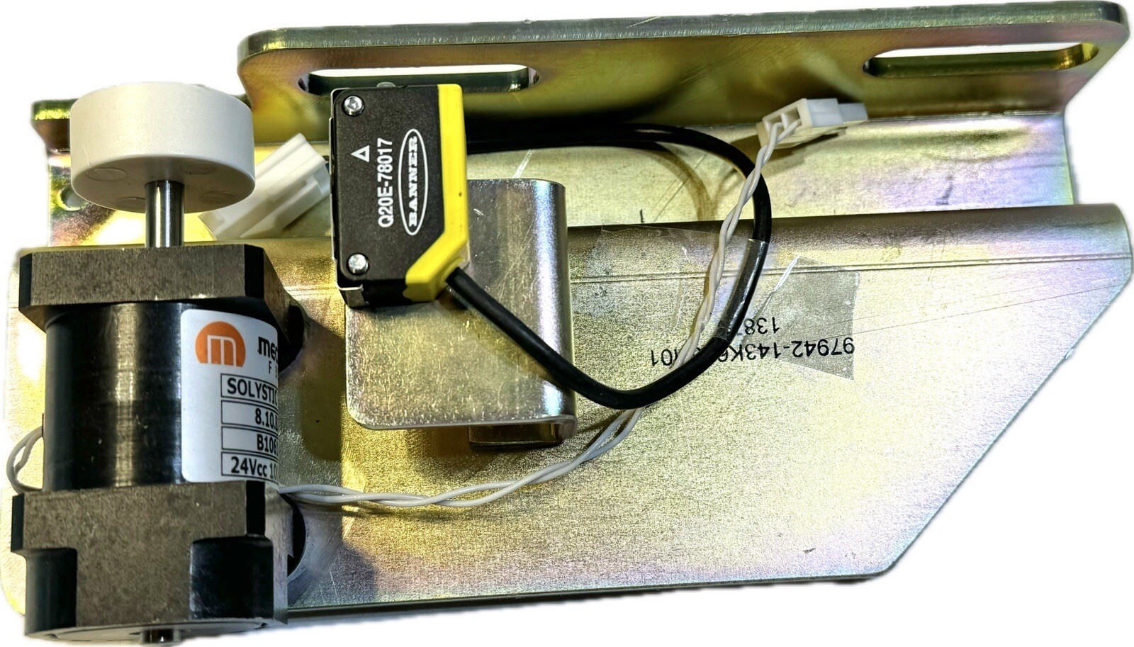 Mecalectro Solystic 333 216/02 8.10.BJ.45 B106194 Solenoid w/ Banner Q20E-78017