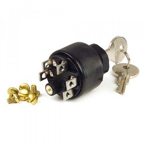Grote 82-2306 Switch, Ignition, Marine, 3 Position, With Push To Choke (1EA)