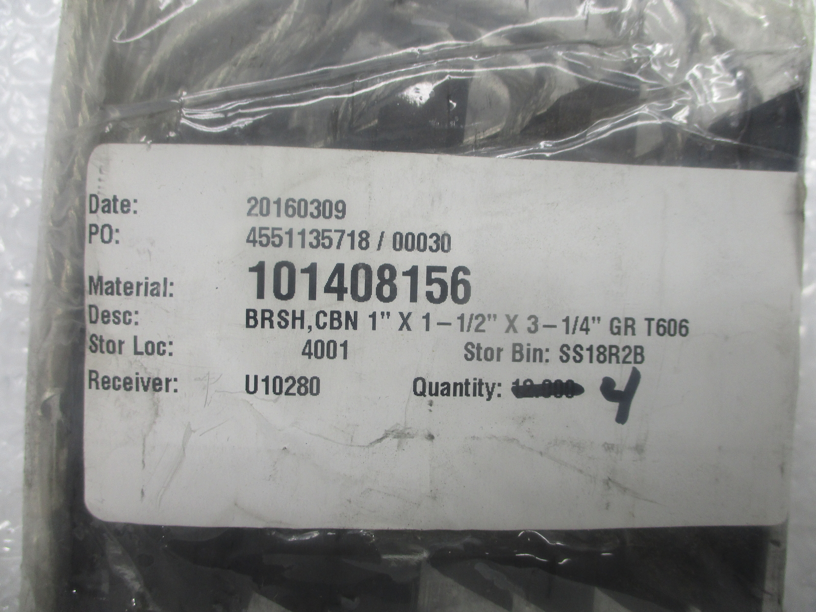 NATIONAL 207C2609P28 T606 CARBON BRUSH LOT OF 4 NSNP