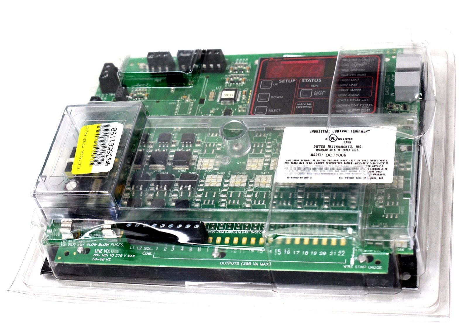 DWYER DCT1006 Dust Collector Timer Controller 6 Channels, 85 to 270 VAC New