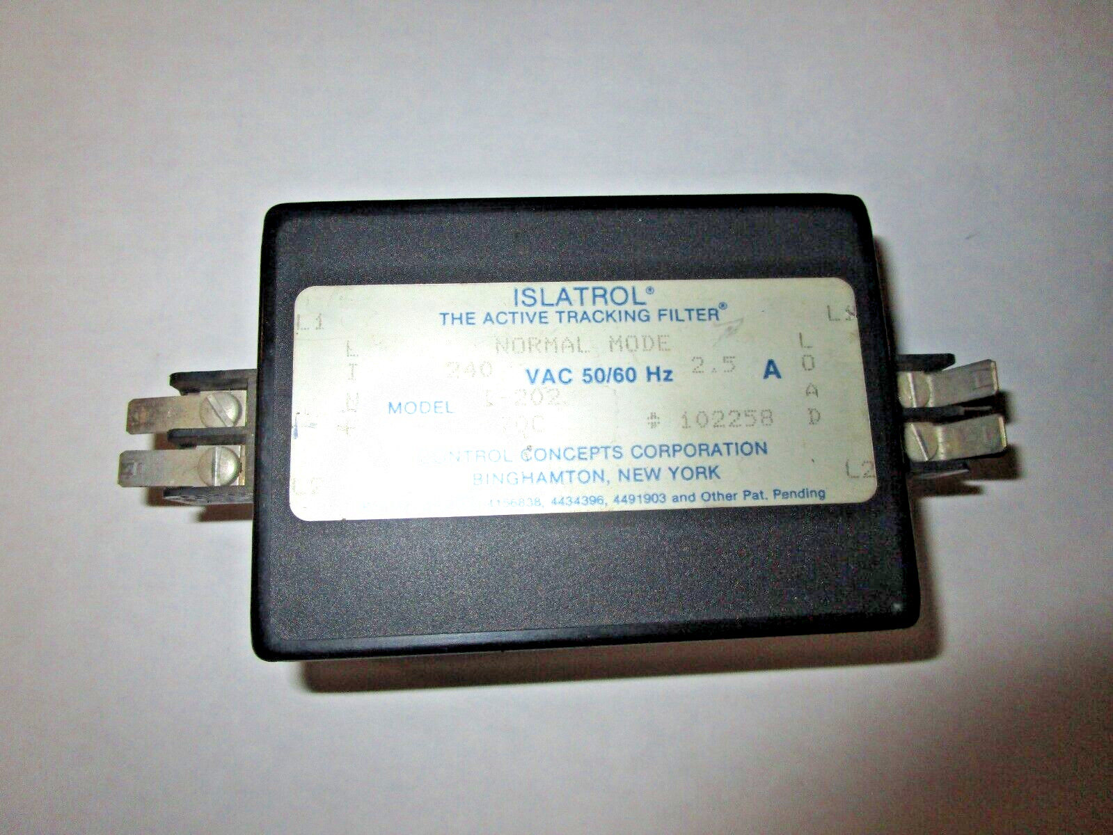 Islatrol I-202 The Active Tracking Filter