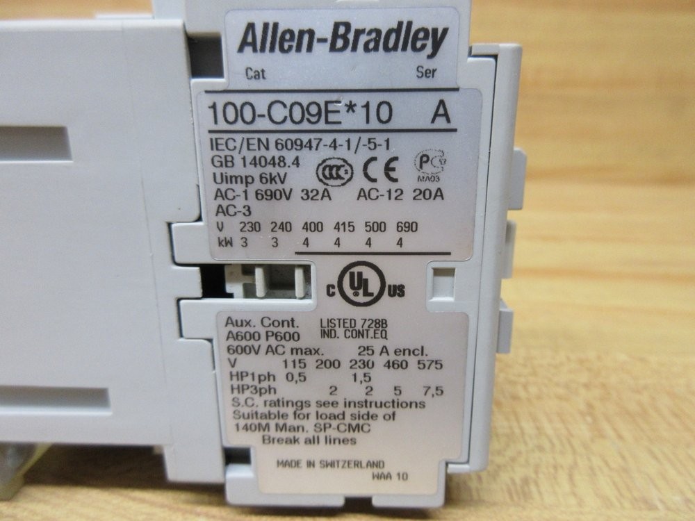 Allen Bradley 100-C09EJ10 Contactor 100C09EJ10