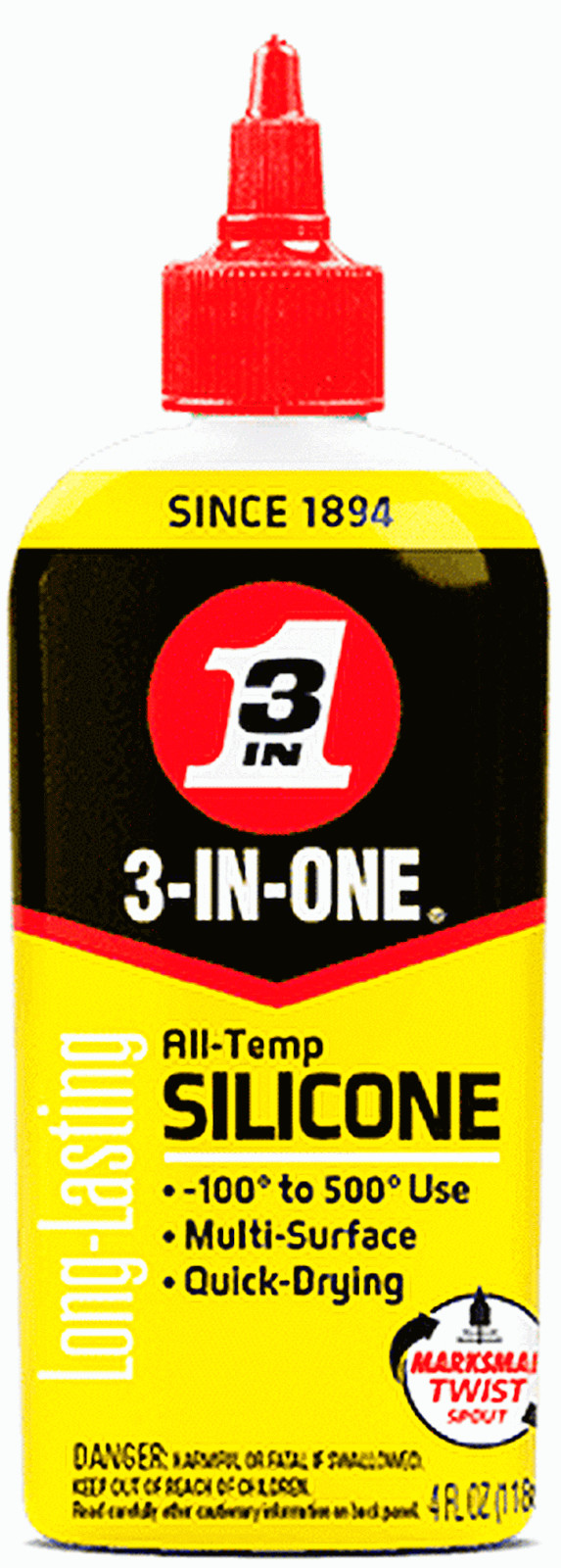 3-IN-ONE All Temp SILICONE Liquid LUBRICANT High & Low Temperature Three 1 12000