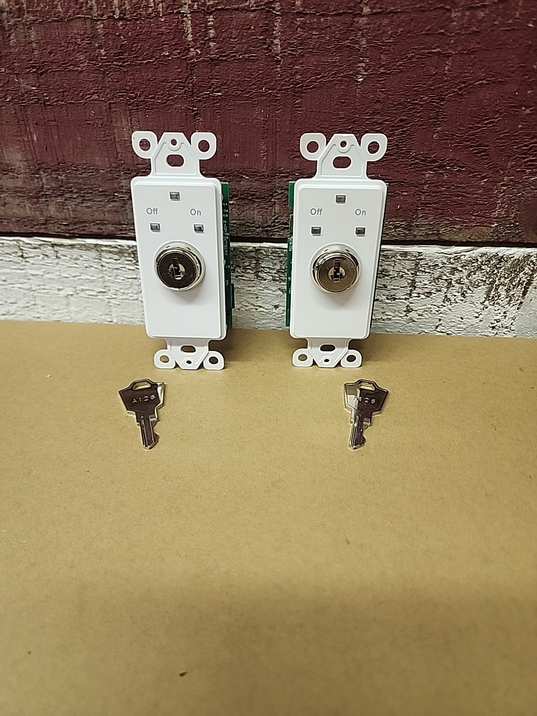 Lot of 2 Acuity Brands ipDDA Key Lighting Control Modules – Surplus – With Keys