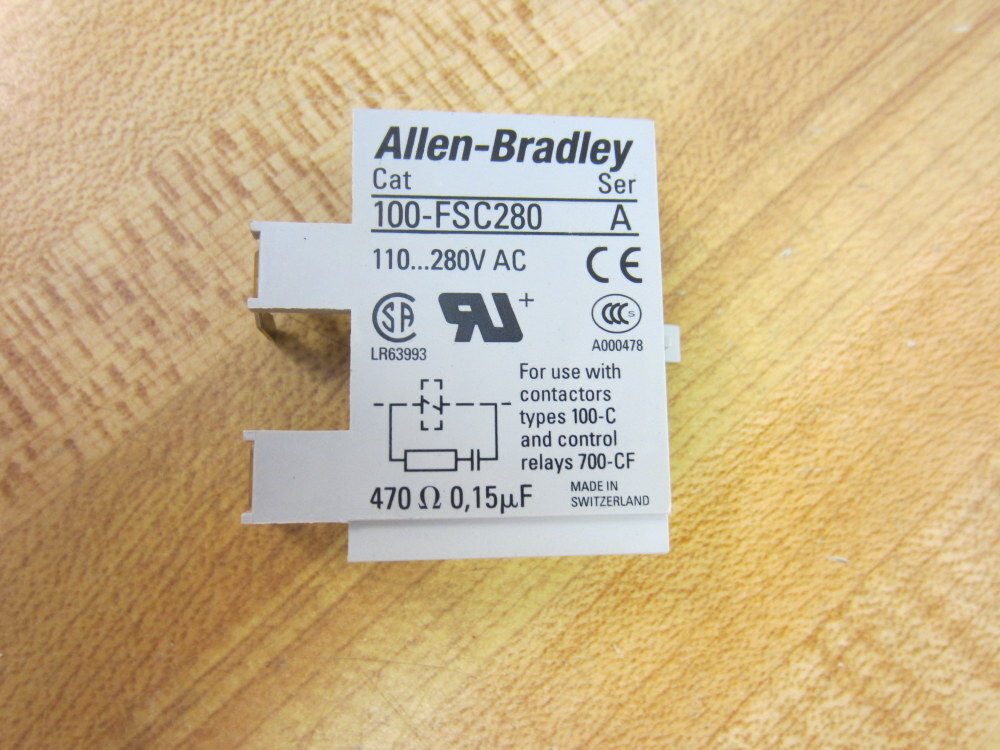 Allen Bradley 100-FSC280 Surge Suppressor 100FSC280 Ser A