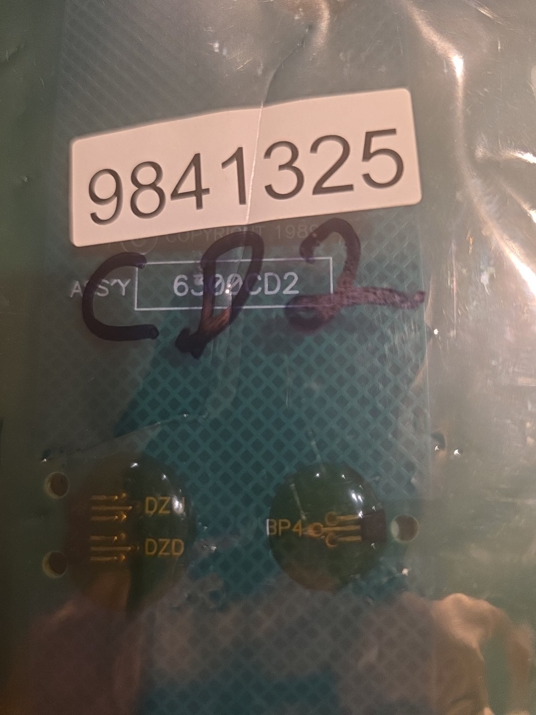 Dover ThyssenKrupp PCB MAIN SENSOR SELECTOR 6300CD2Part Number 9841325 New