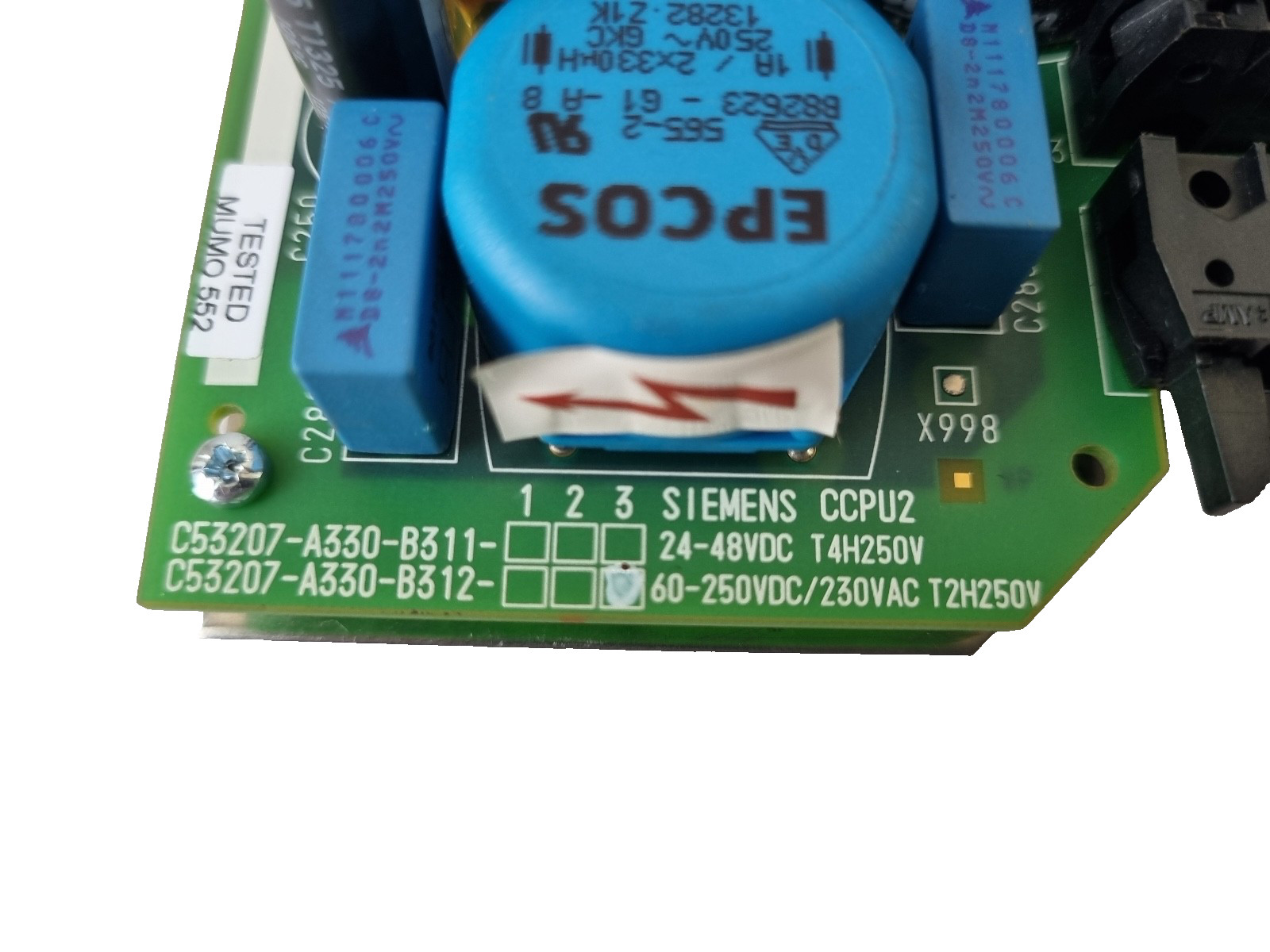 SIEMENS C73040-A51-C229-02 / C53207-A330-B311 / B312-3 CCPU2 PCB [FAST SHIP]