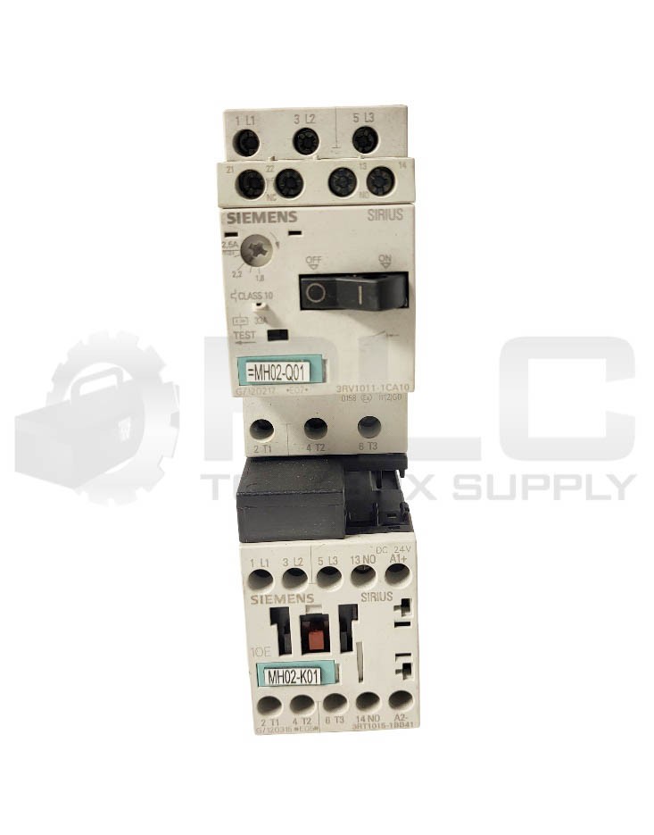 SIEMENS 3RA11101AA151BB4 COMBINATION STARTER 24VDC