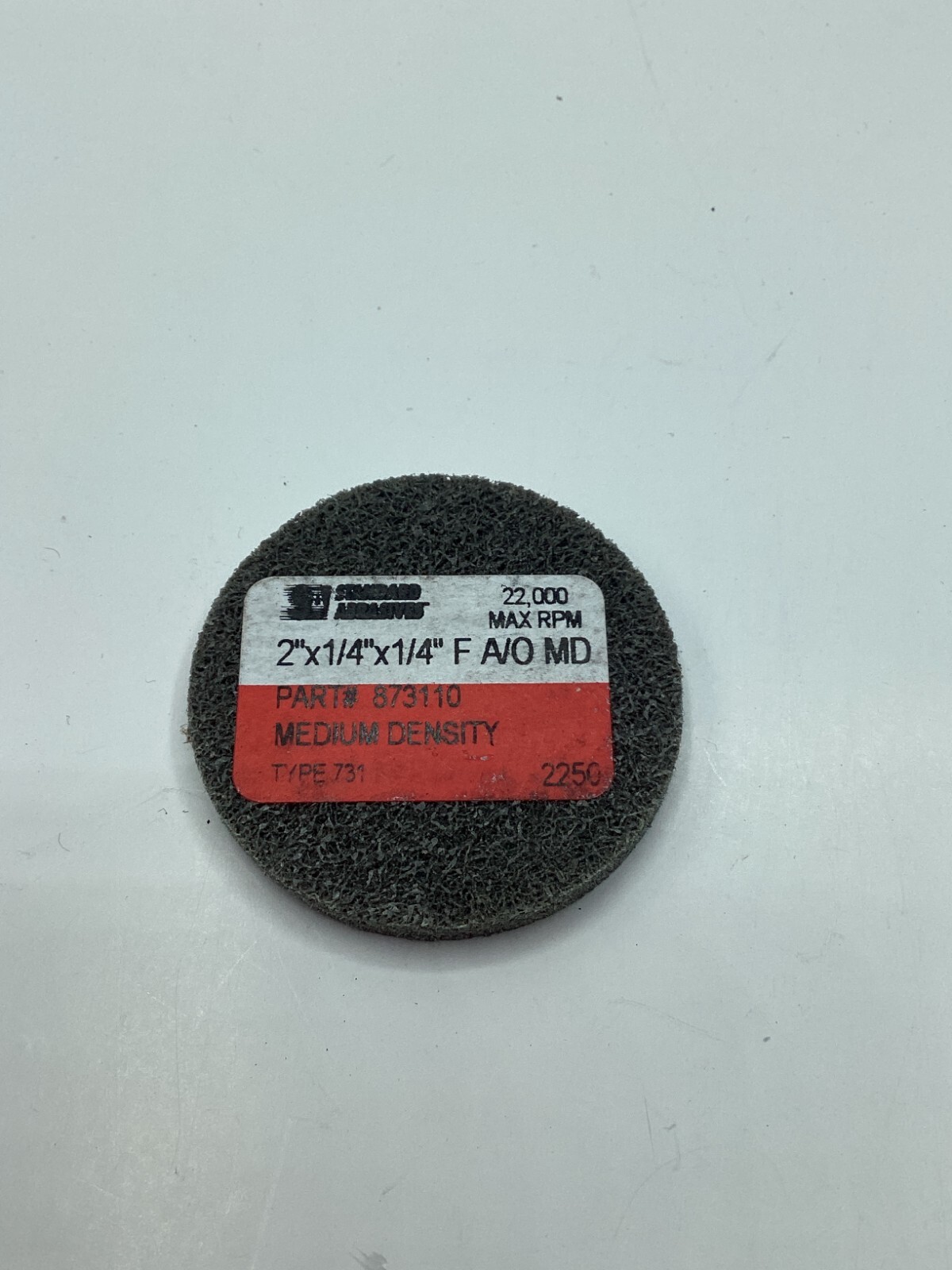 QTY 9 Standard Abrasives 2″x1/4″x1/14″ F AO MD 873110 Medium Density Type 731