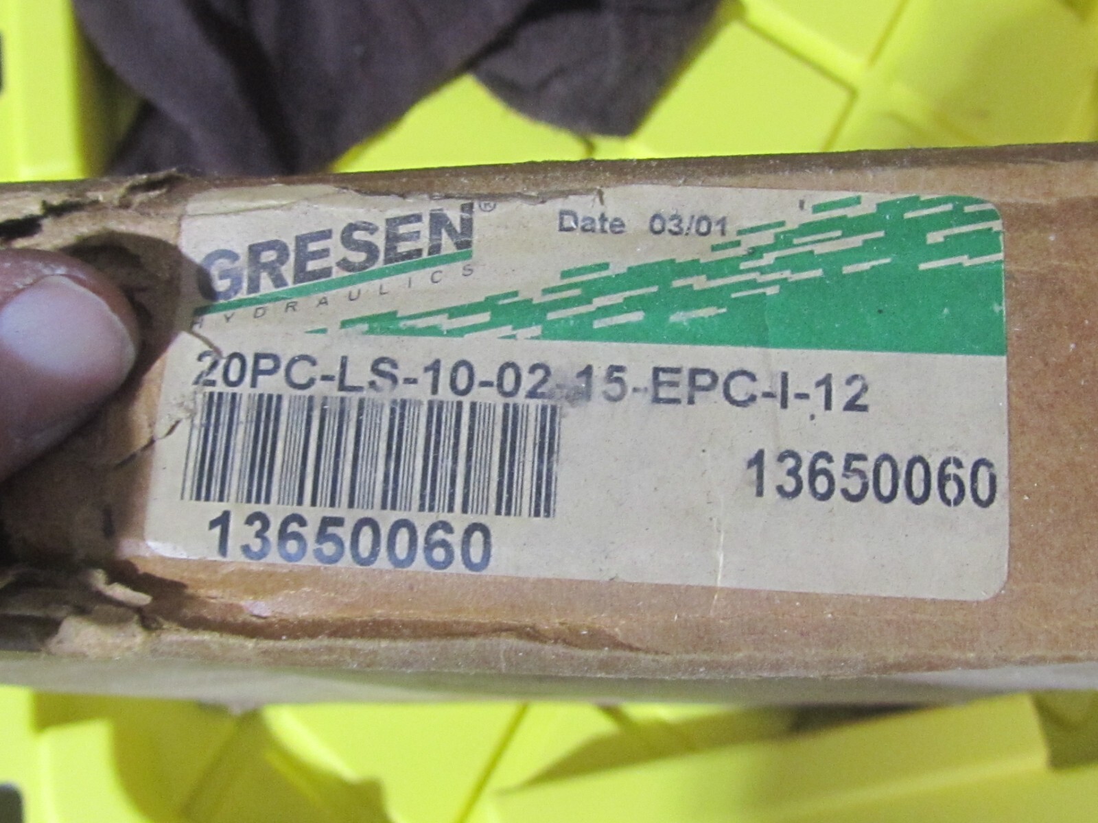 Gresen 13650060 V20 Solenoid Operated Work Section 20PC-LS-10-02-15-EPC-1-12