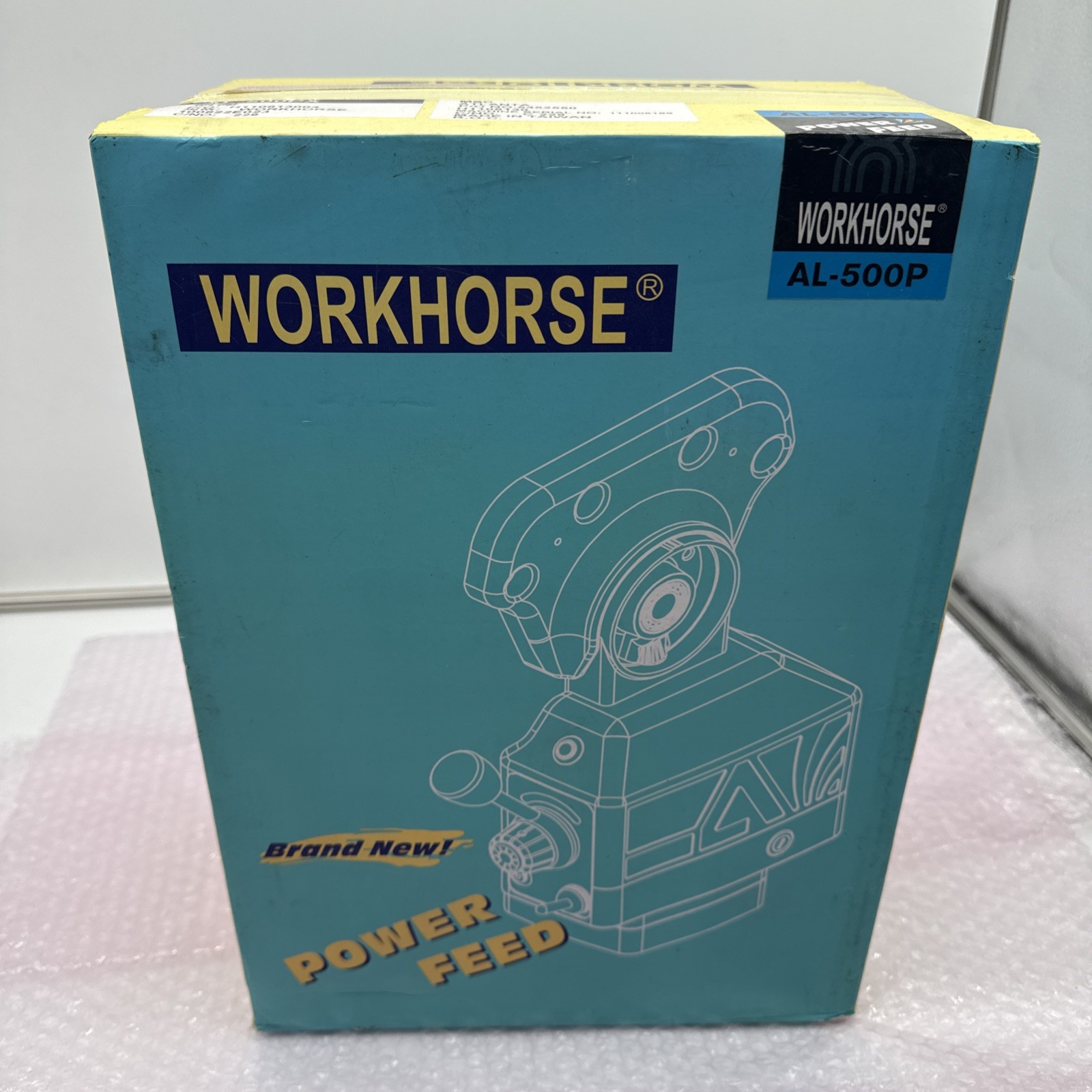 WORKHORSE AL-500PX Mill Power Feed 110VAC Brand New!