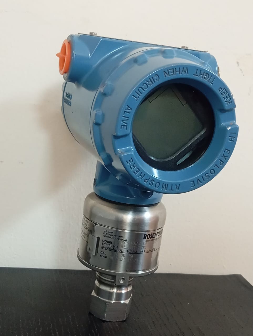 Rosemount / Pressure Transmitter / 300S1AAE5M5 / 3051S / 0-30psi, 30psi/2.07bar