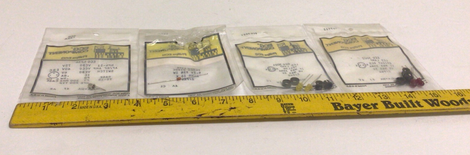 NEW, (ASSORTED LOT) ECG COMPONENT ECG123A, ECG137A, ECG3021, ECG3022, FREE SHIP