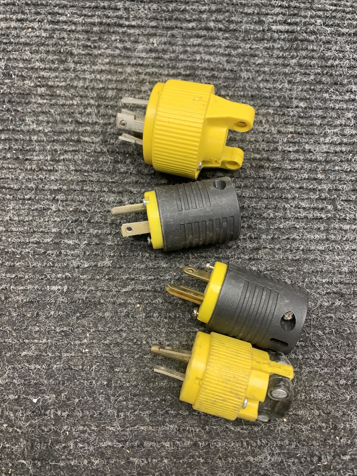 Used Mixed Lot of 4 Pass & Seymour Male Plugs 15A,125V – 20A,250V