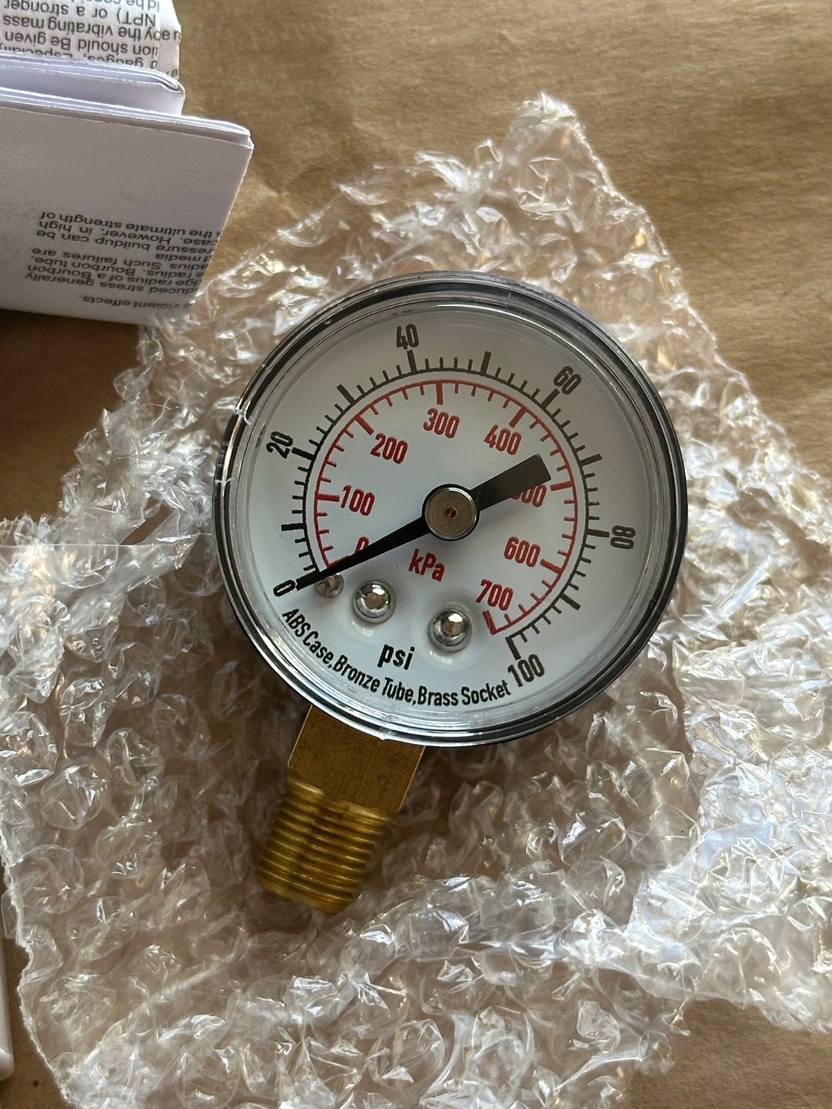 GAUGE 4FLR2B 100PSI NSMP NEW