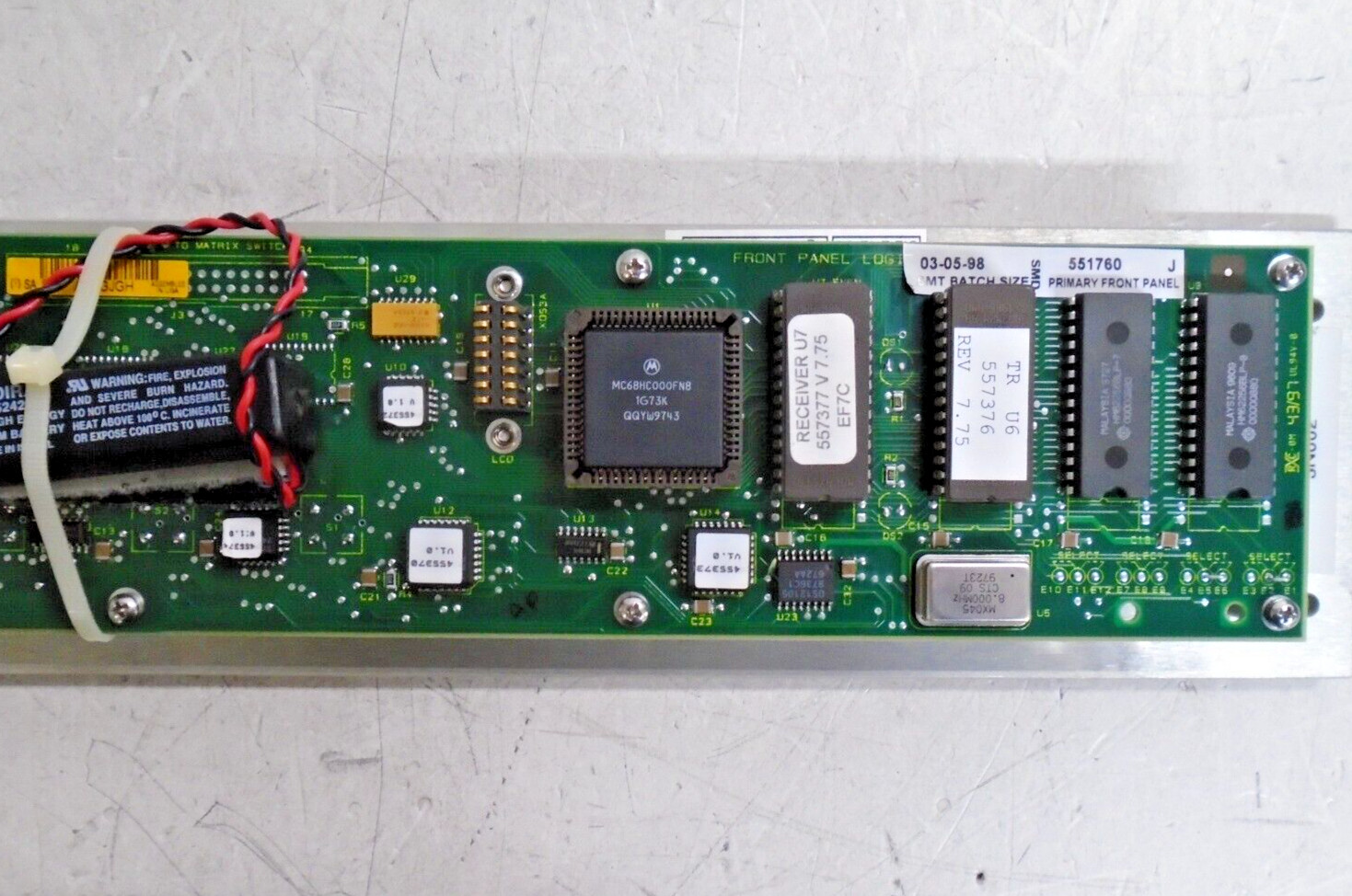 Scientific Atlanta Primary Modem Front Panel Logic Assy | 551760 | 551183 Rev B