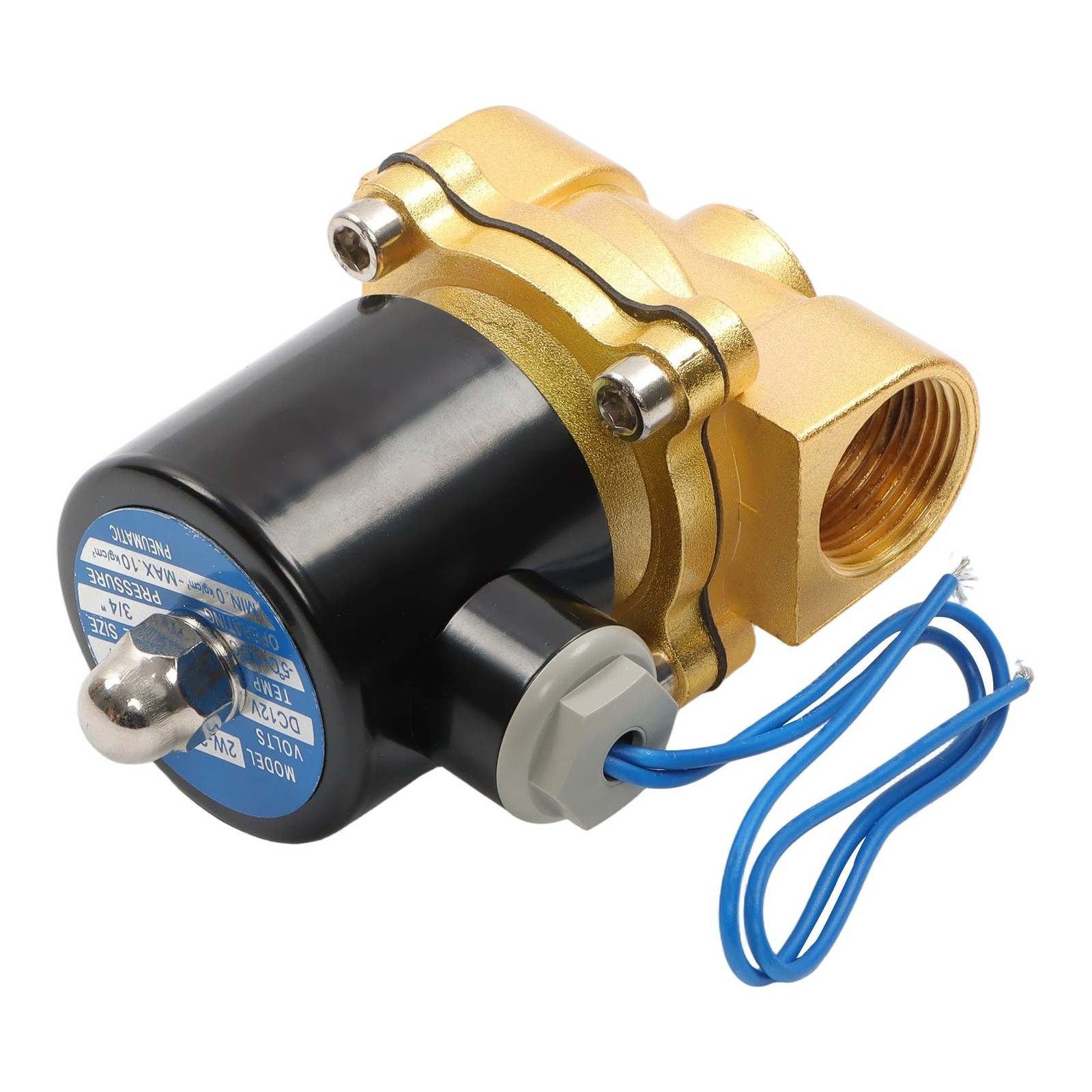 3/4″ Solenoid Valve 12V 220V Air Water N/C Gas Oil Normally Closed