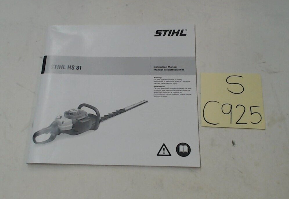 Stihl HS 81 Instruction Manual