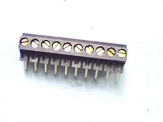 WECO 934-DS/10 Qty of 15 per Lot TERM BLK 10 POS 45o 26-16AWG PCB 3.5mm