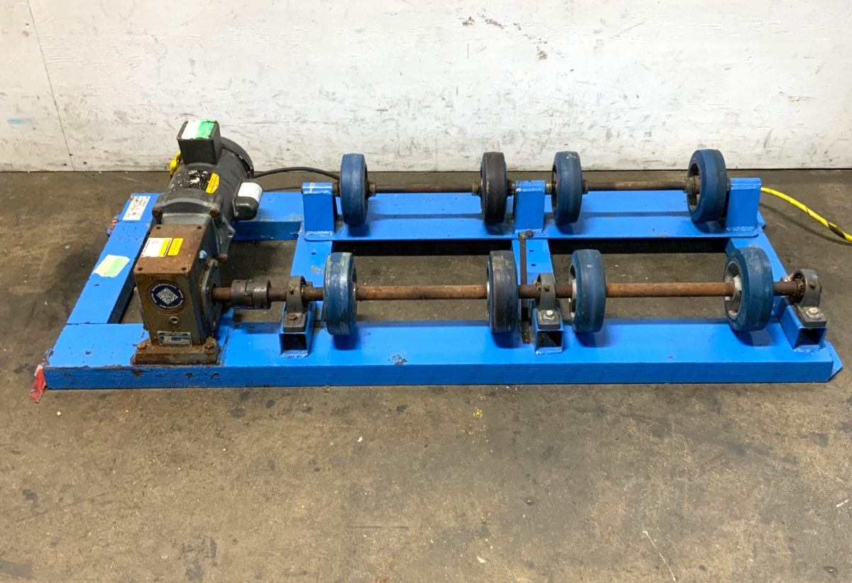 Morse 1-5154-3 MDL Stationary Barrel Drum Roller Tumbler Mixer 55 Gal 1-Phase