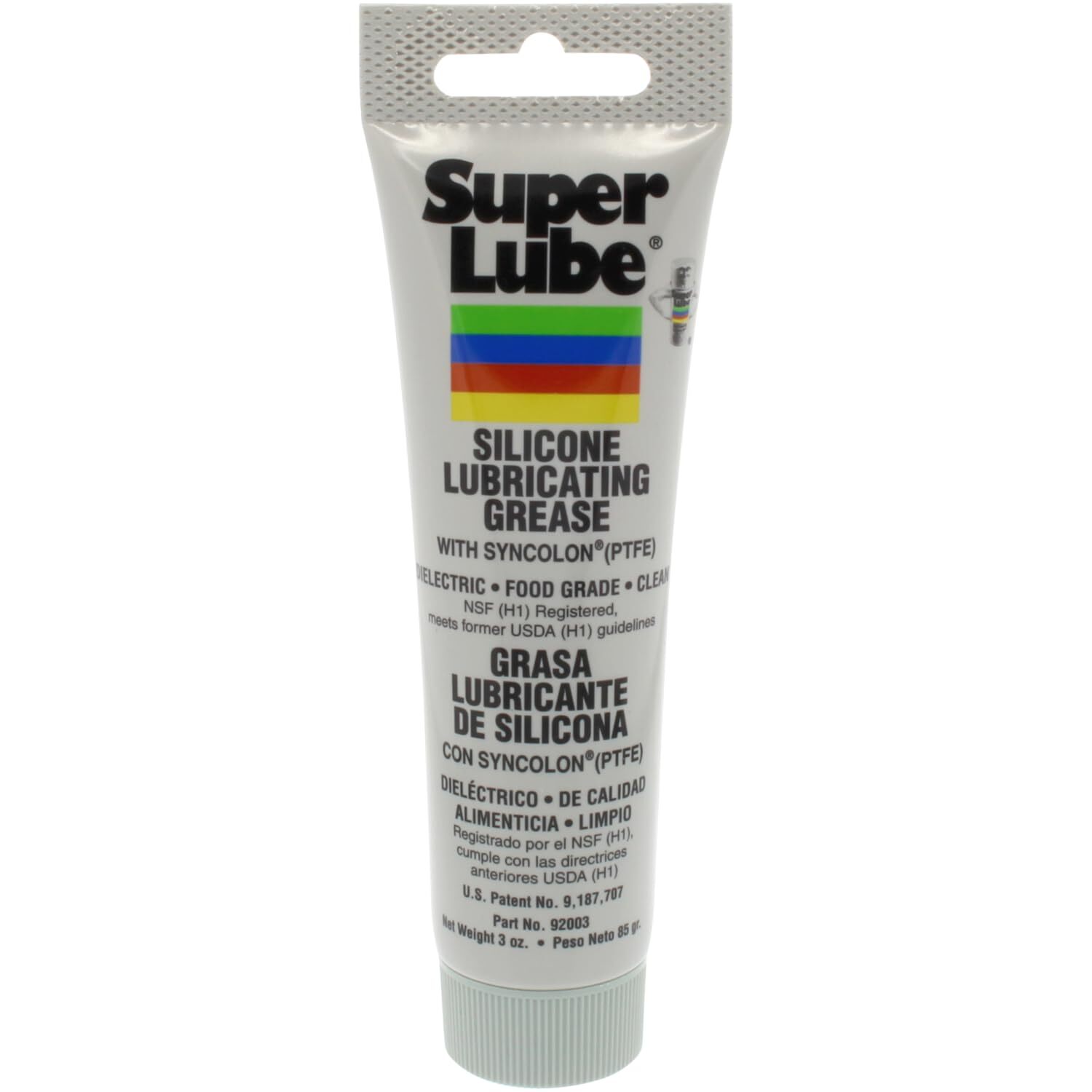 92003 Silicone Lubricating Grease with PTFE 3 oz Tube Translucent White