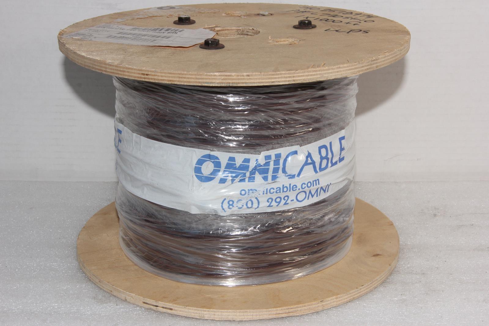 OMNI CABLE L720ST-10 1000-FT 20AWG 10-Strand PVC 600V/1000V Brown Hook-up Wire