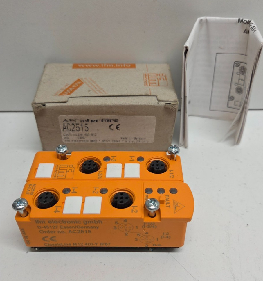 NEW IN BOX! IFM EFECTOR 4 POINT INPUT MODULE AC2515