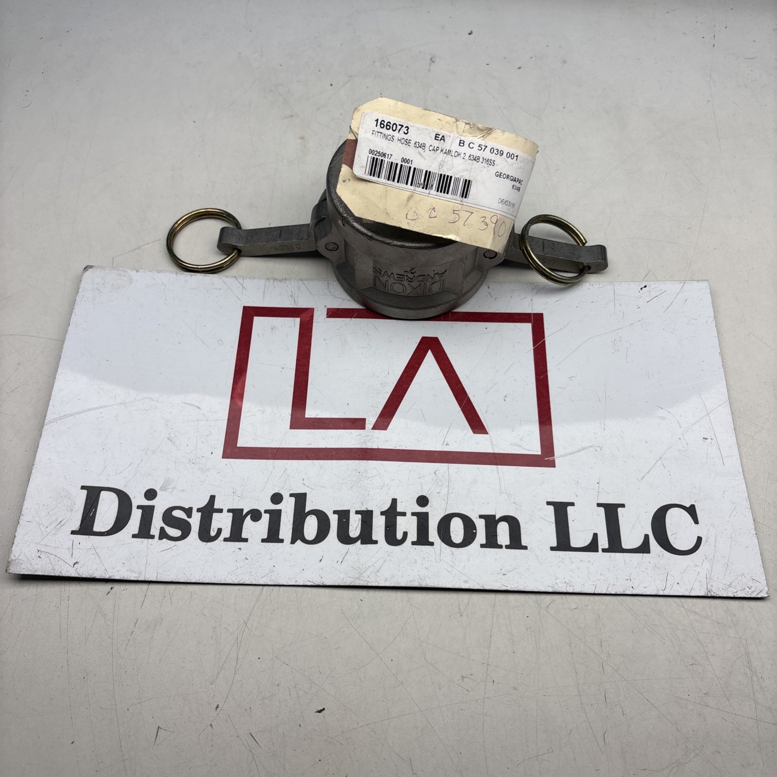 Dixon 200-DC-AL Aluminum 356T6 Type DC Cam and Groove Hose Fitting Dust Cap 2″
