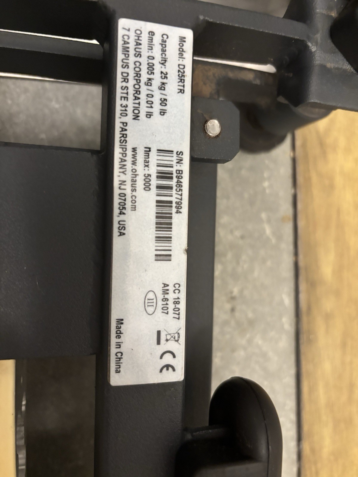 Ohaus Defender 5000 TD52PScale with D25RTR BASE. 50lbs Capacity. 30Day Warranty