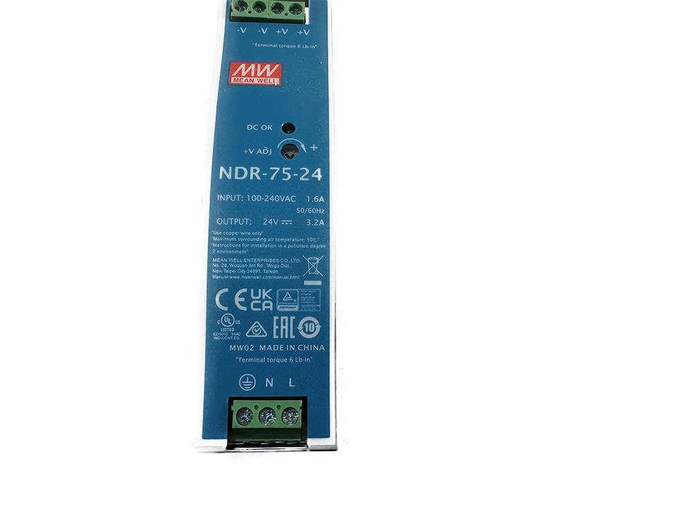 Mean Well NDR-75-24 NDR Switch Mode DIN Rail Power Supply NEW FREE FAST SHIP