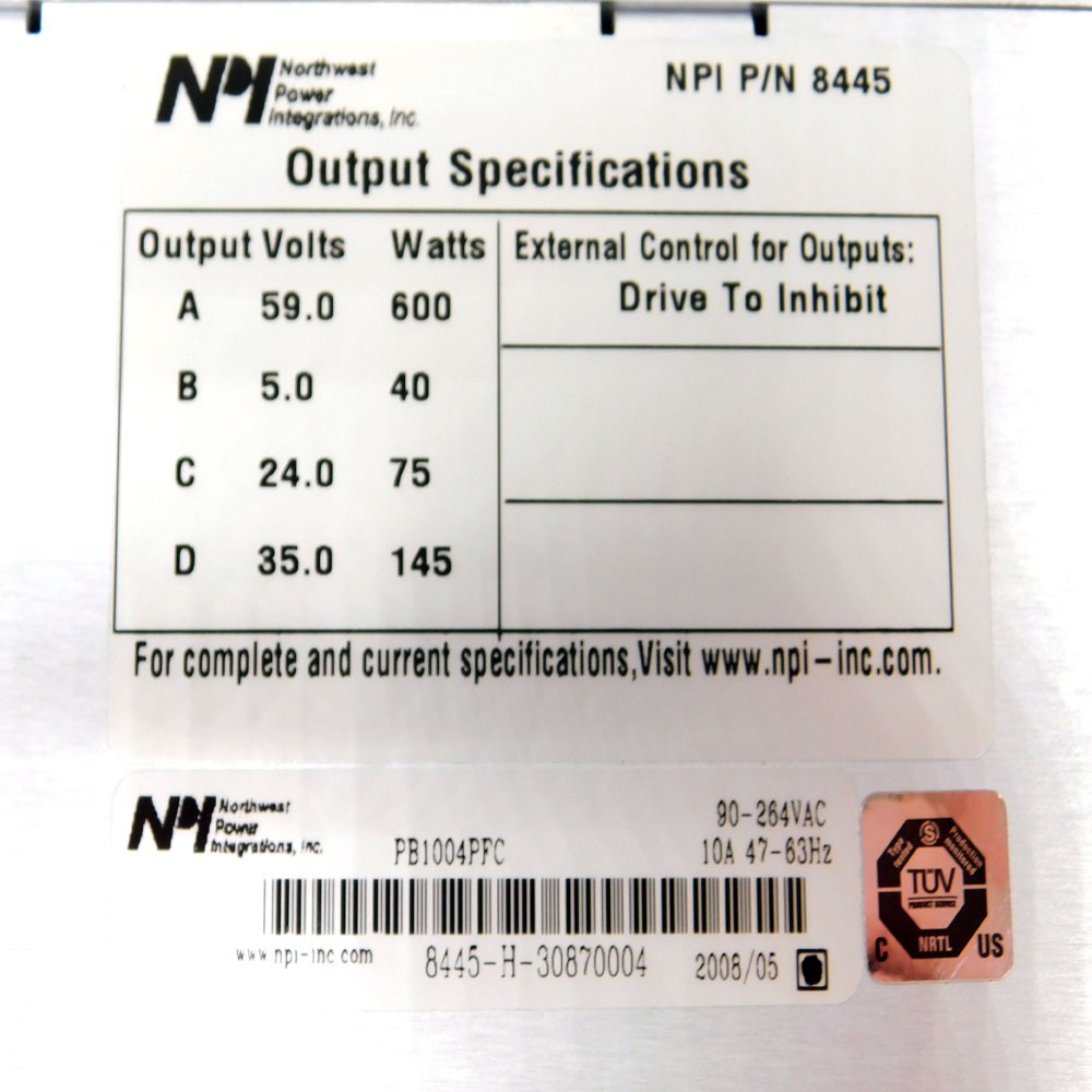 NEW Northwest Power Integrations PB1004PFC Powerbank 4 Output Power Supply 1000W