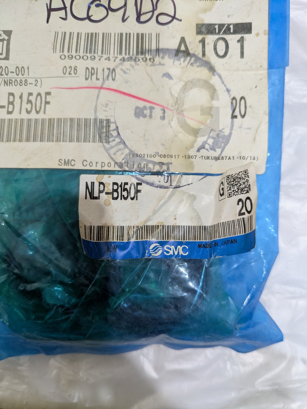 SMC CORPORATION NLP-B150F … BAG OF 10