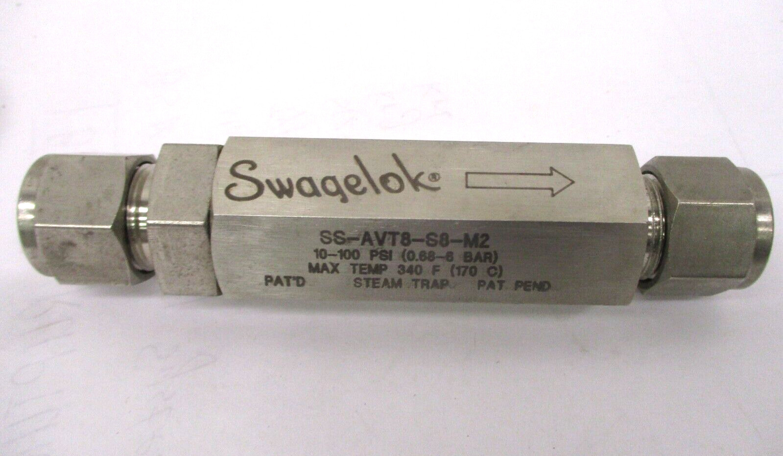 Swagelok SS-AVT8-S8-M2 10-100 PSI (0.68-6 BAR) Steam Trap A6608PA