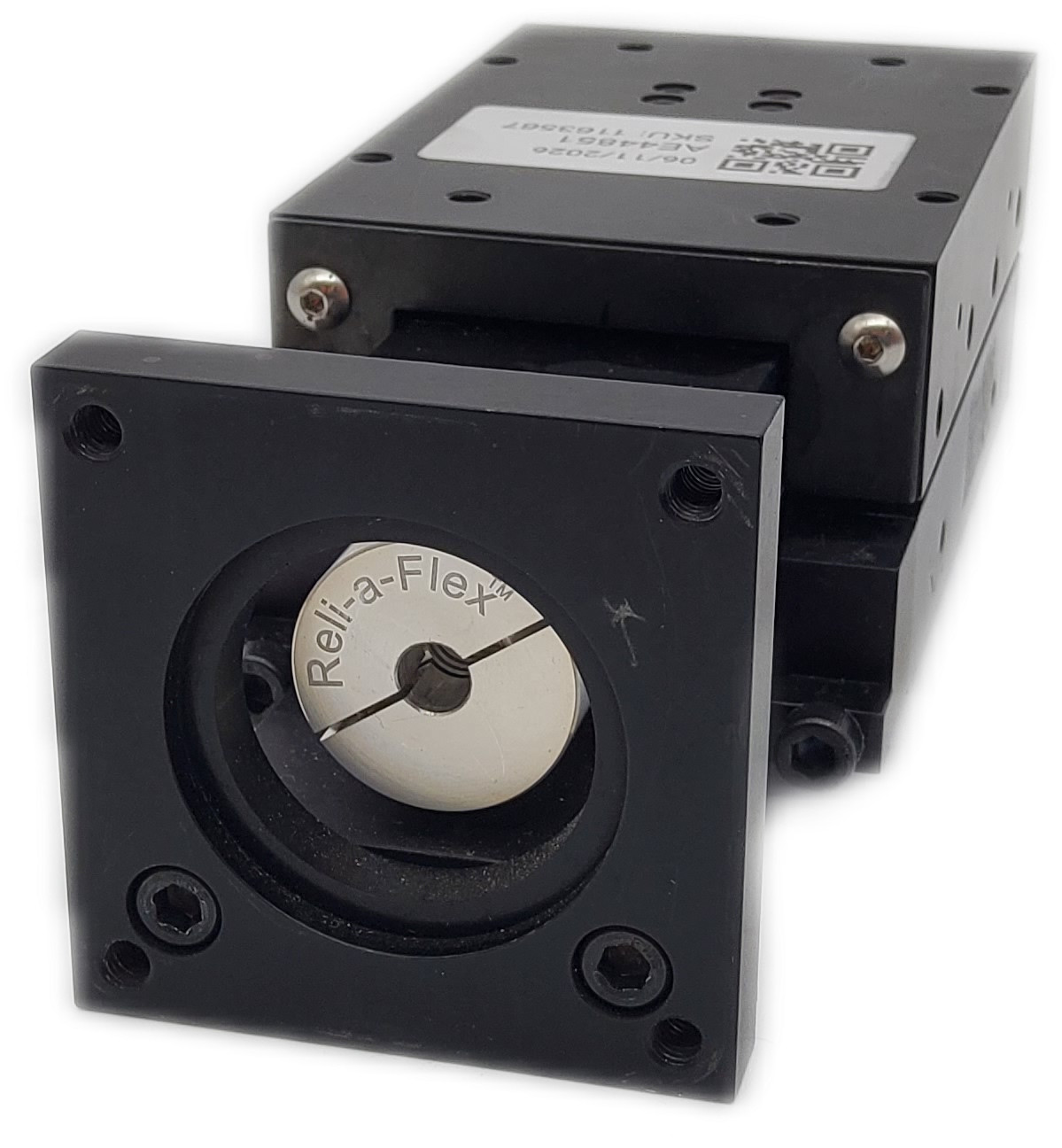 Del-Tron LS3-2 Linear Stage Reli-a-Flex Motor Mount Precision Motion