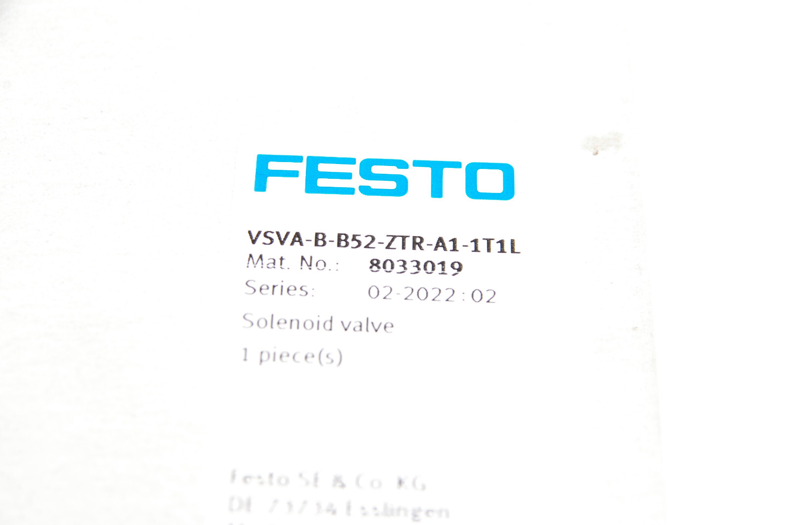 Festo VSVA-B-B52-ZTR-A1-1T1L 8033019
