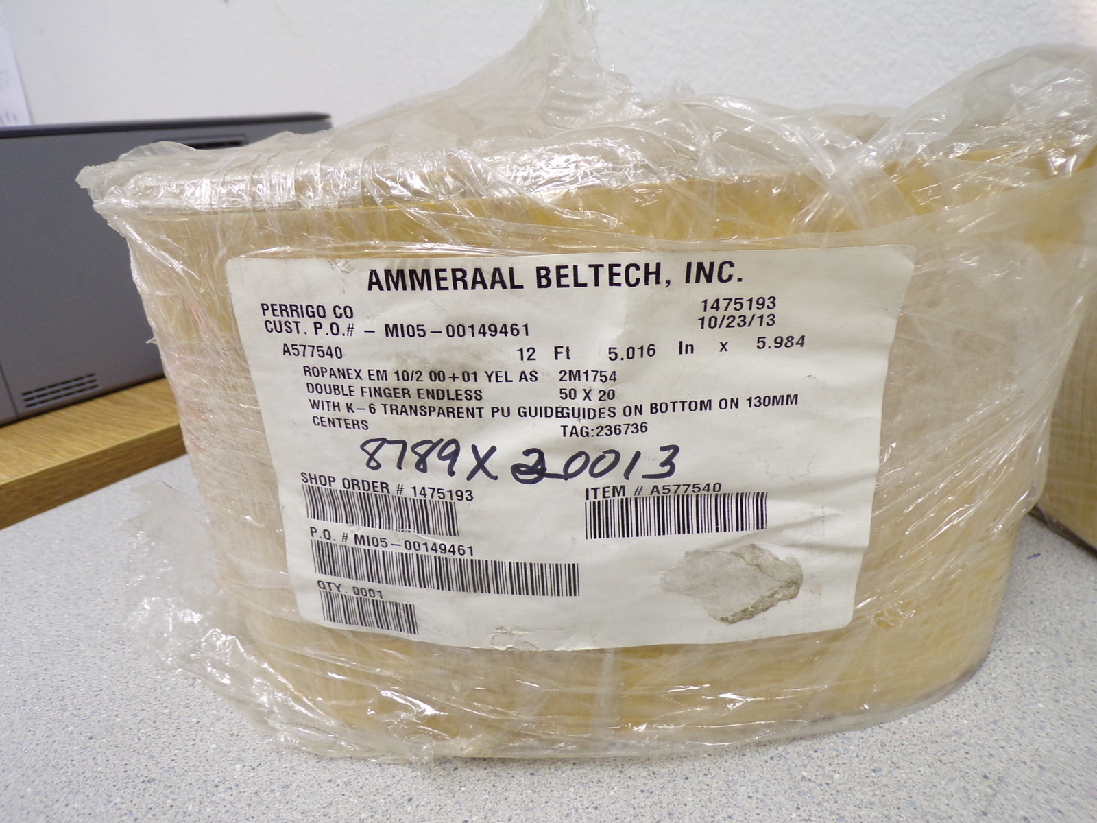 NEW Ammeraal Beltech M105-00149461 Conveyor Belt A577540 12′ Ropanex EM 10/2