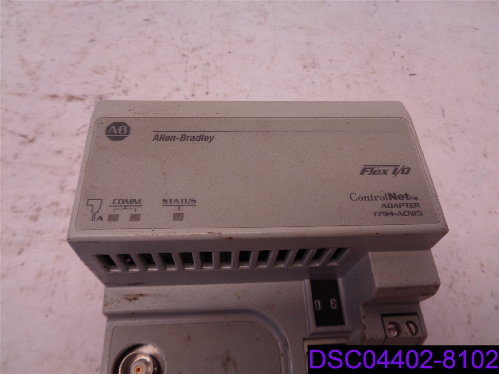 ALLEN BRADLEY 1794-ACN15 FLEX I/O CONTROLNET ADAPTER INPUT 24 VDC OUTPUT 5VDC