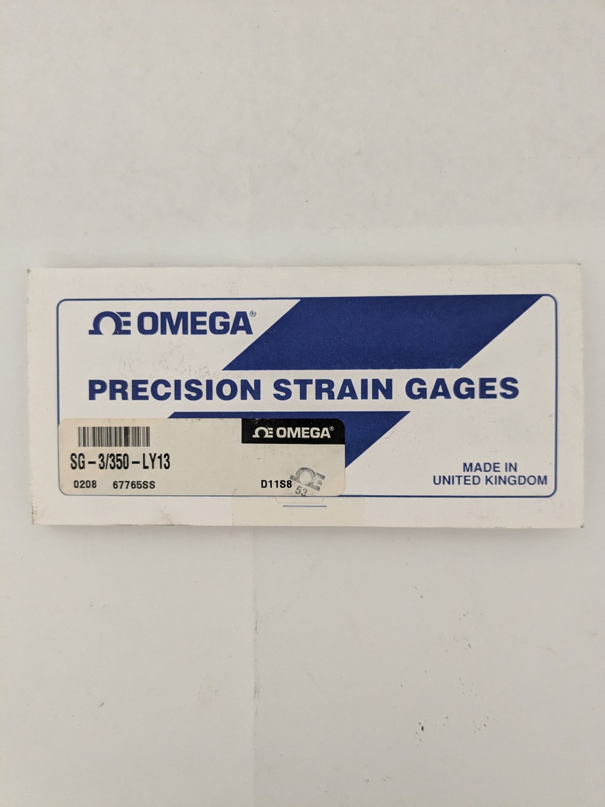 Omega Linear Strain Gage SG-3/350-LY13 (350 ohm +/- 0.3%) – Pack of 10 ea