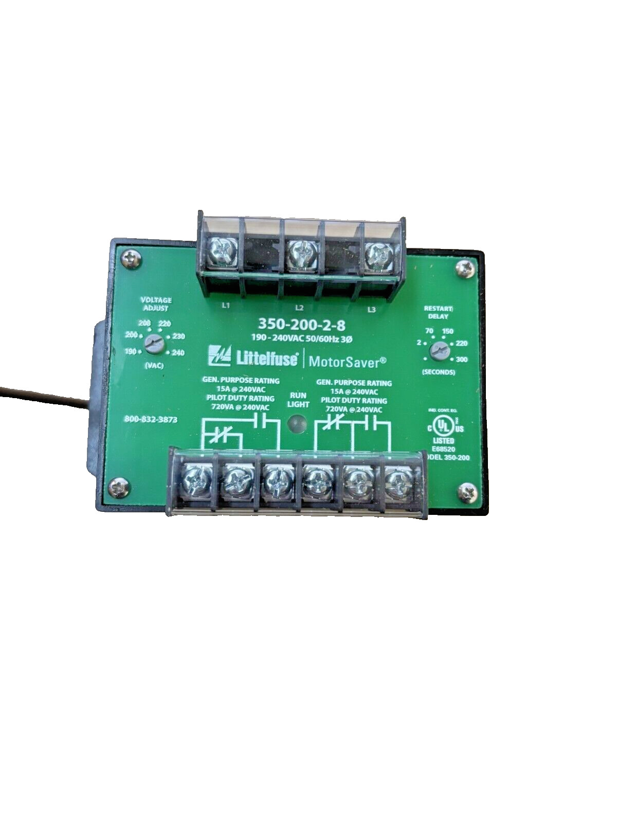 *NEW* Littelfuse 35020028 Motor Saver3-Phase Voltage 190-240V 350-200-2-8