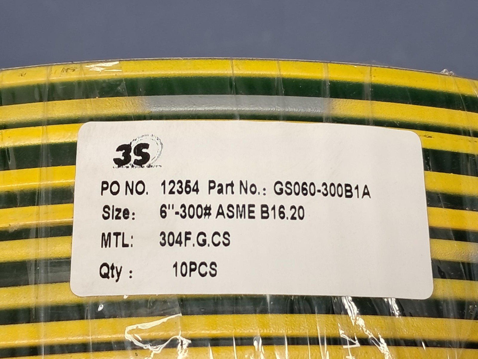 Lot of 10 Flexitallic CG – 6″ 300# 304/FG/CS Spiral Wound Gasket