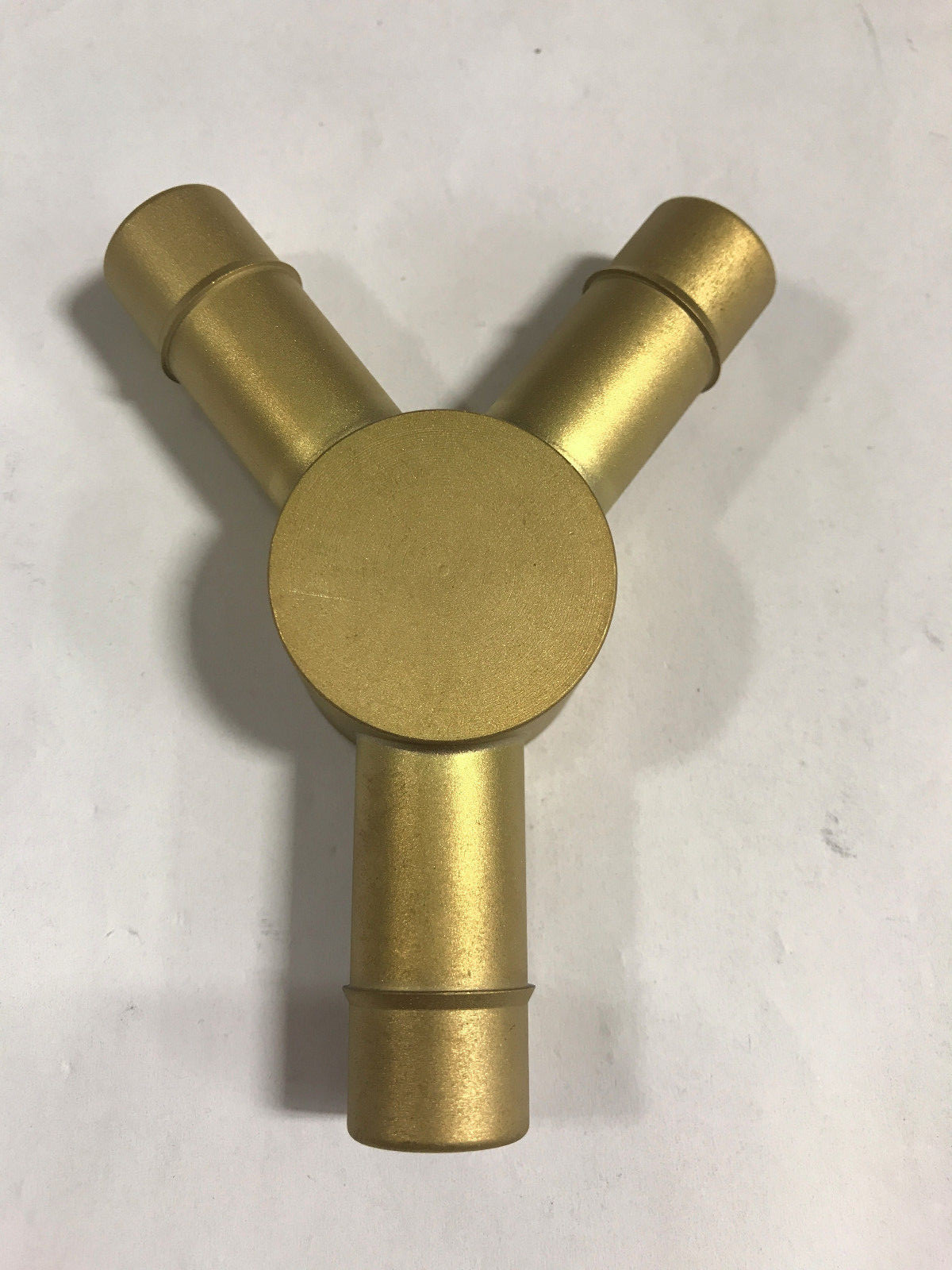 Brass Y tube fitting, 5/8″ tube ID
