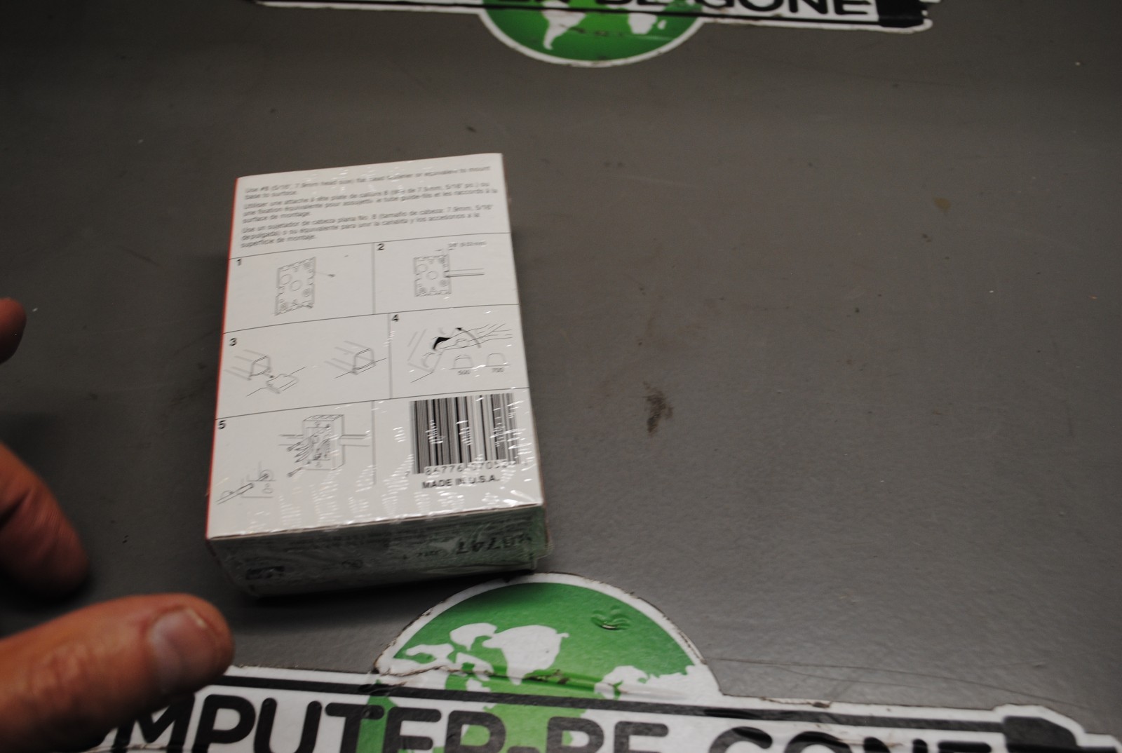 Wiremold V5747 Shallow Switch Receptacle Box 1 Gang Metal 1-3/8″ Deep FREE SHIP
