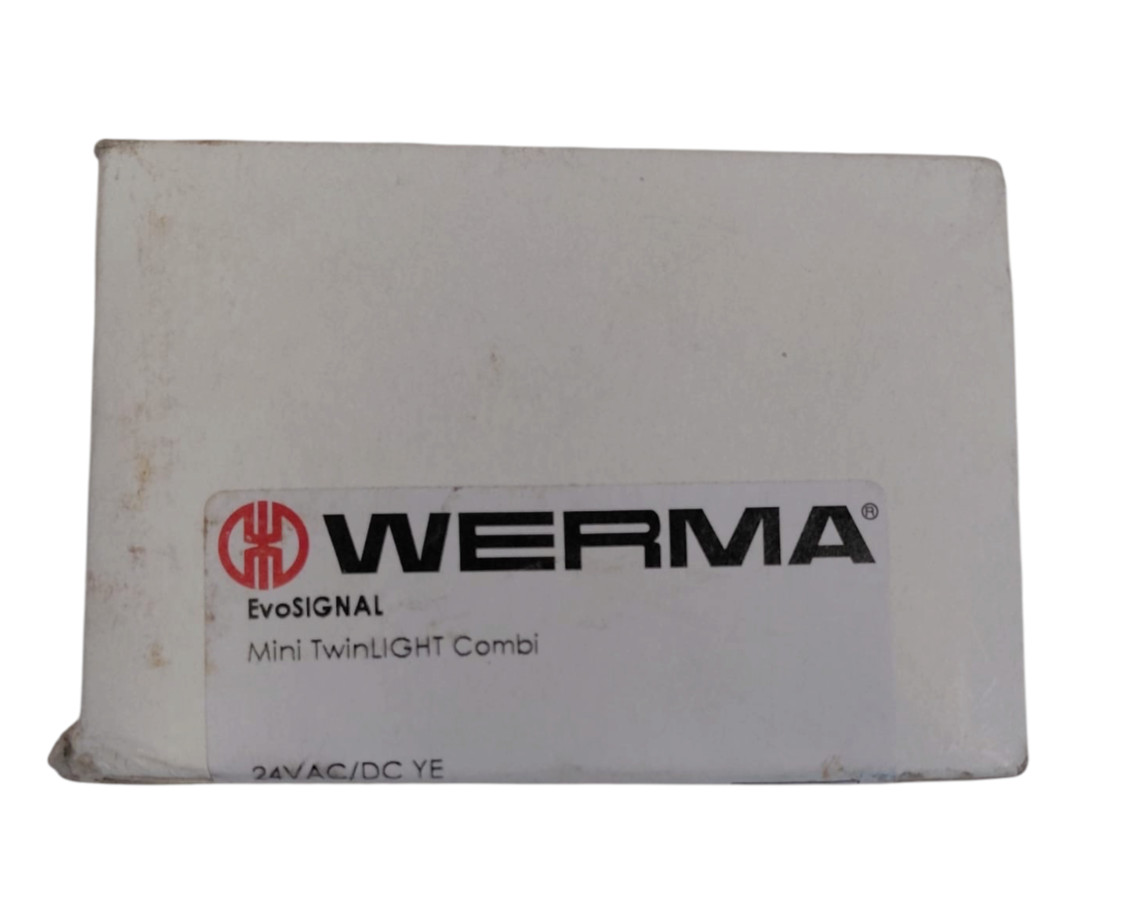 WERMA EvoSIGNAL Mini TwinLIGHT Combi 46031075 Amber Beacon 24V AC/DC IP66
