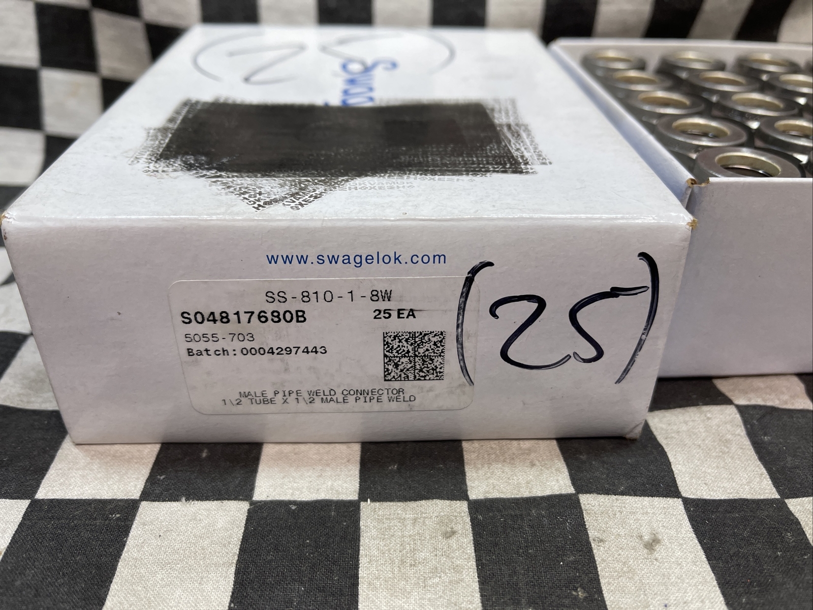 SWAGELOK SS-810-1-8W, SS81018W, Male Connector 1/2″, LOT OF 25 SHIPSAMEDAY