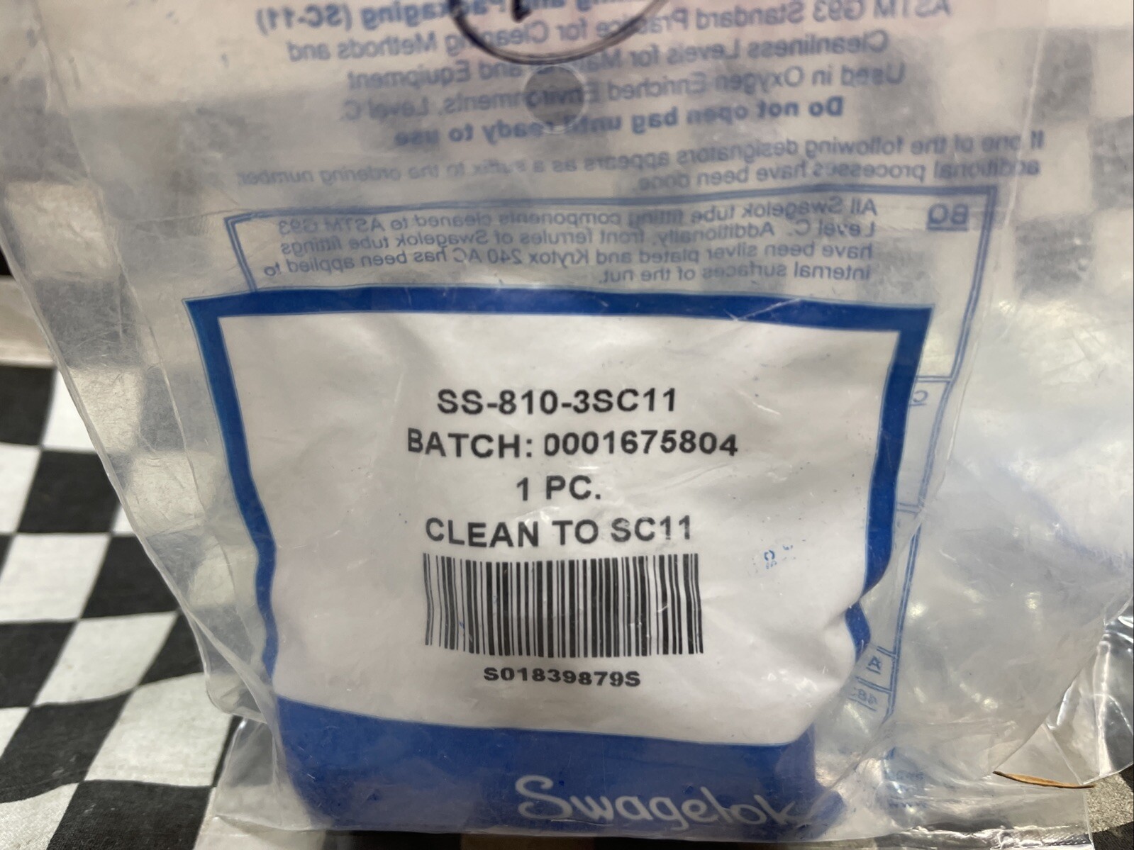 SWAGELOK Union Tee 1/2″, SS-810-3SC11, SS8103SC11, LOT OF 2, SHIPSAMEDAY#1649F4