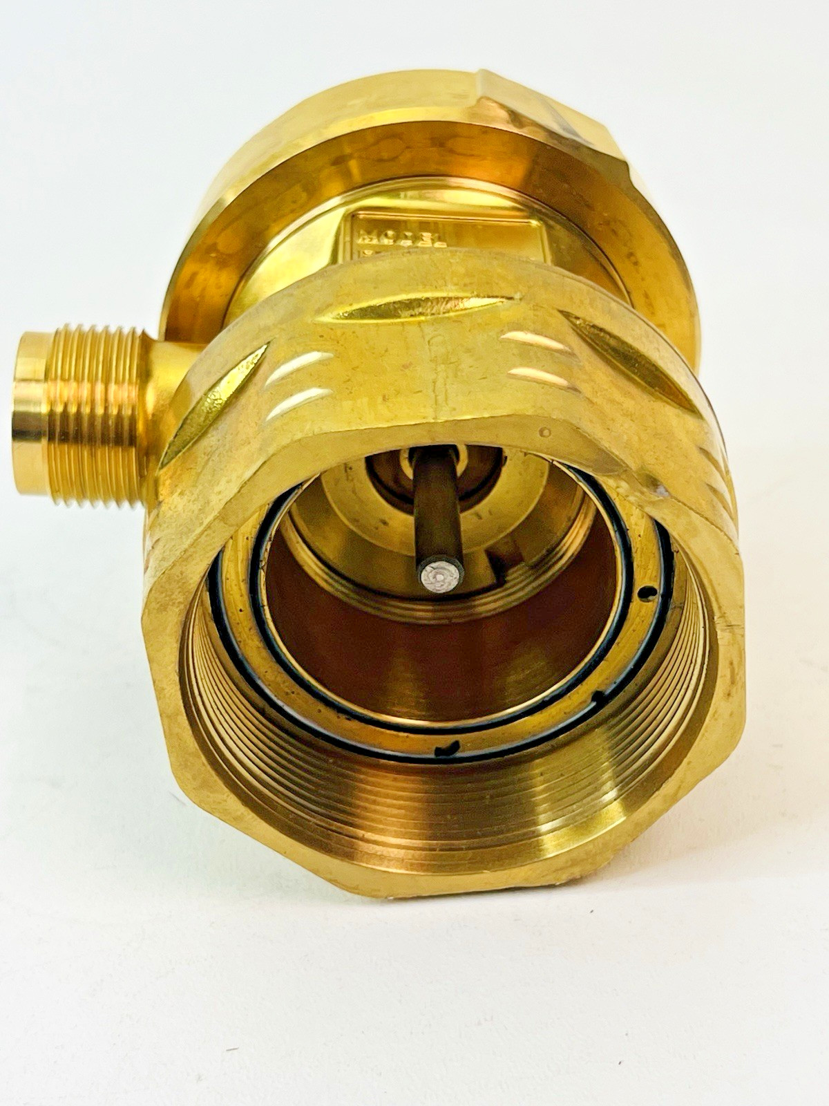 Kidde-Fenwal 81-872442-000 Brass Discharge Head, Grooved Nut for ADS and CO2