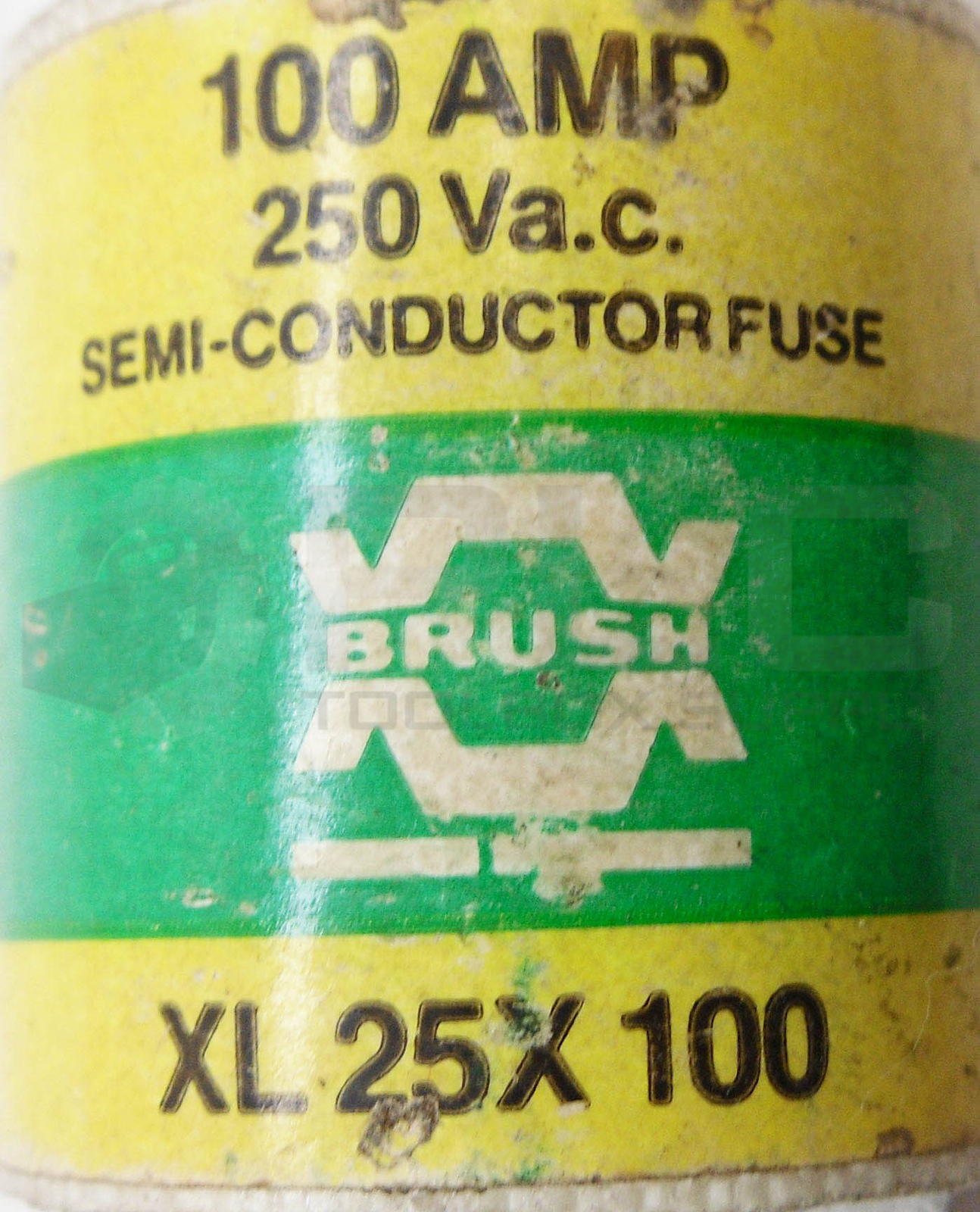 LOT OF 2 NEW BRUSH XL25X100 SEMI CONDUCTOR FUSE 100A 250VAC